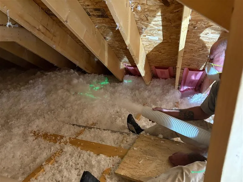 Blown-in cellulose insulation services